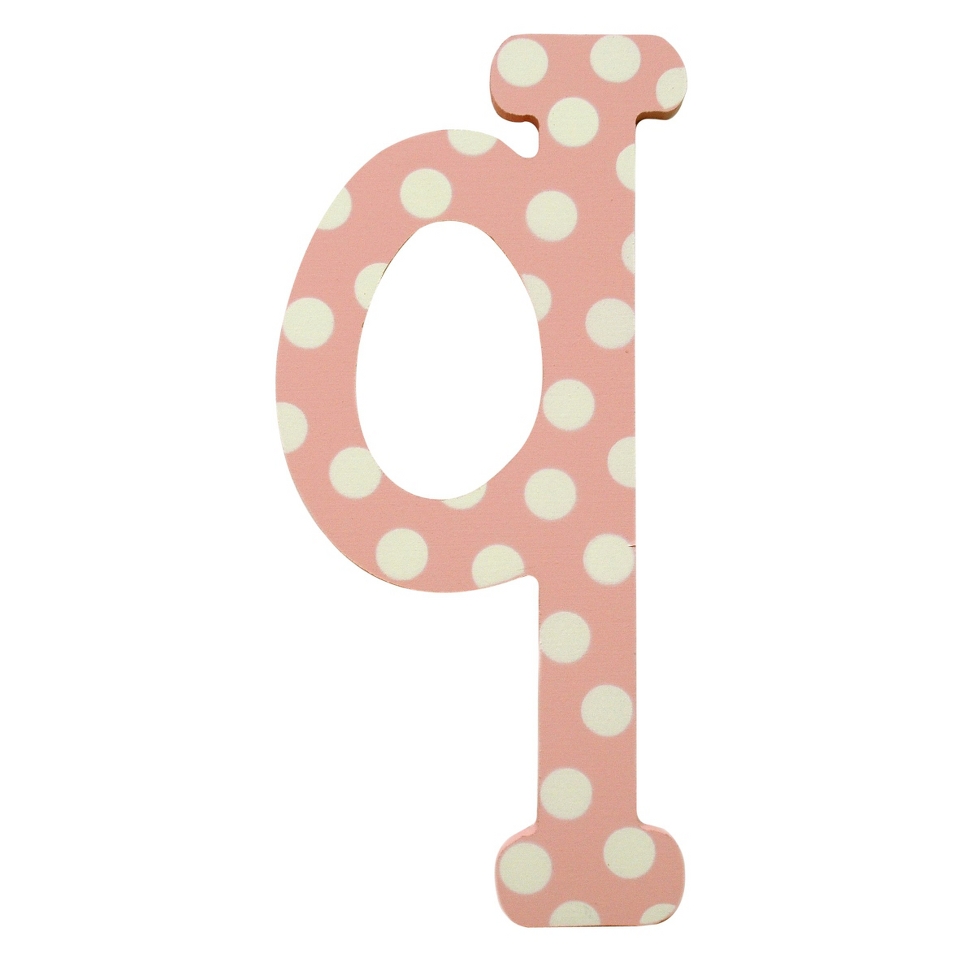 My Baby Sam Pink Polka Dot Letter   q