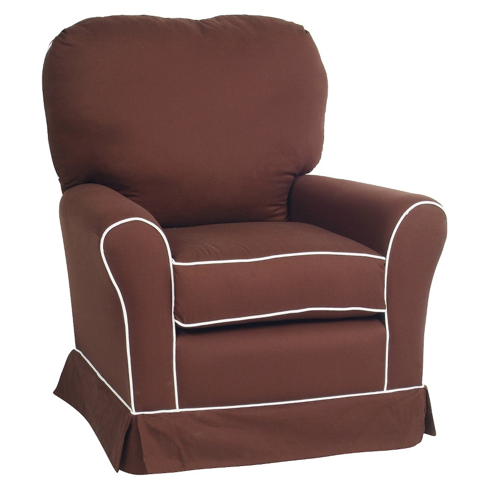 Glider Little Castle Crown Swivel Glider   Dark Brown (Espresso)/White