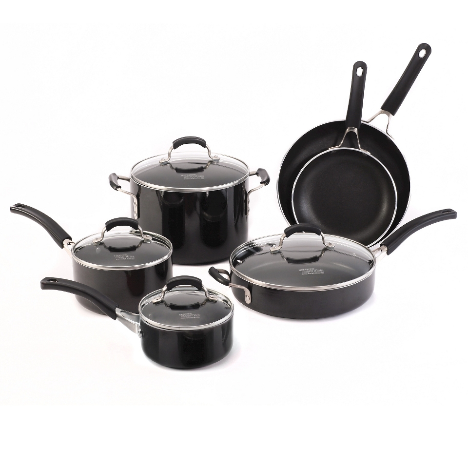 Calphalon Kitchen Essentials 10 piece Black Nonstick Cookware Set