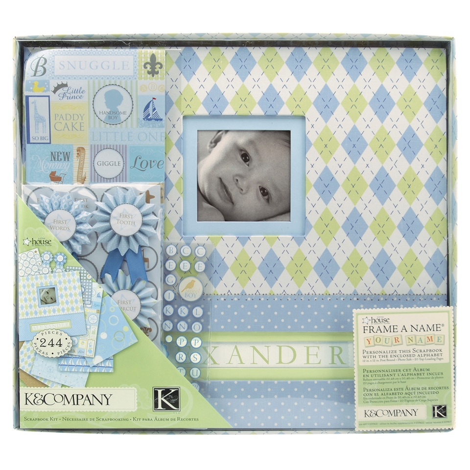 K&Company Postbound Scrapbook Kit Boxed   12X12