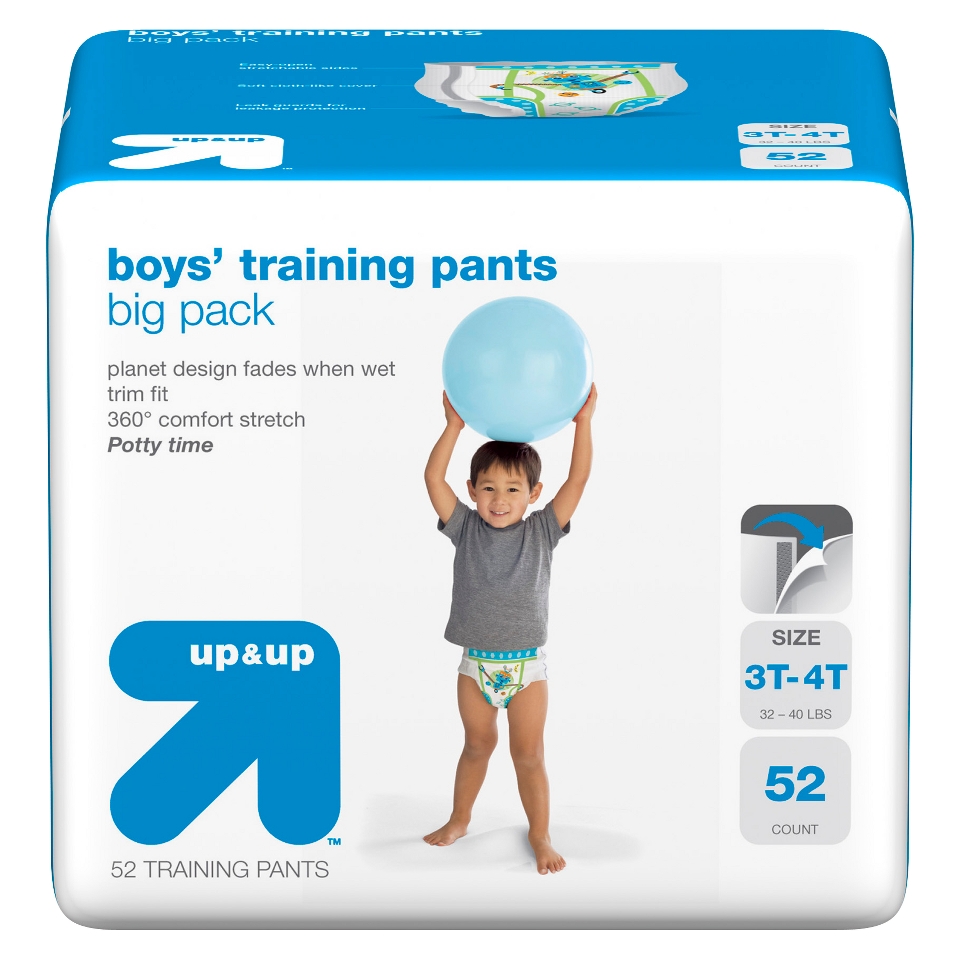 up & up Boys Training Pants   Size 3T 4T (52 Count)