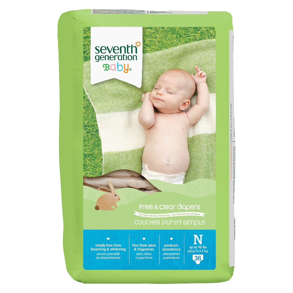 Seventh Generation Baby Diapers   Newborn (144 Count)