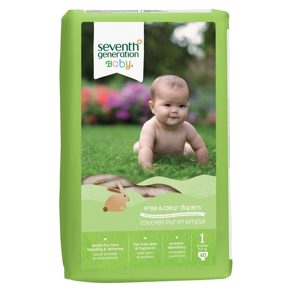 Seventh Generation Baby Diapers   Size 1 (160 Count)