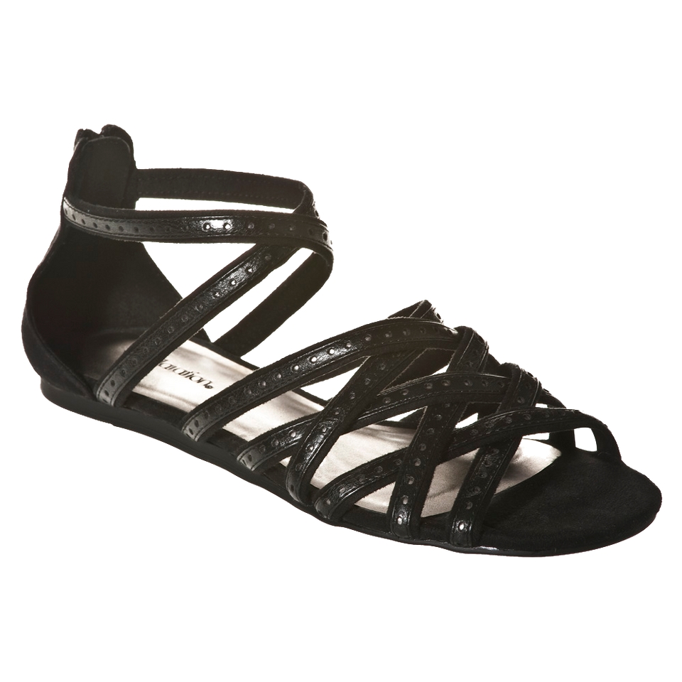 Xhilaration Black Thetis Strappy Sandal   7.5