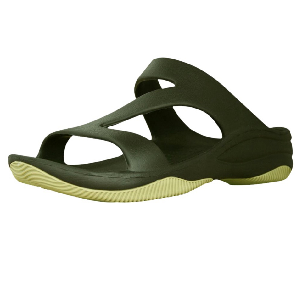 USADawgs Olive Green/Sage Premium Womens Z SandalRubber Sole   5