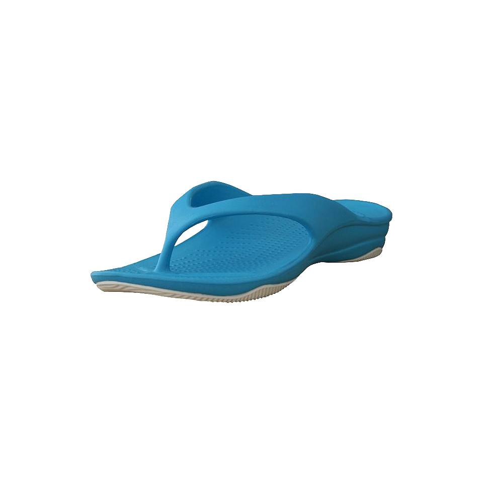 USADawgs Peacock Blue / White Premium Womens Flip Flop   8