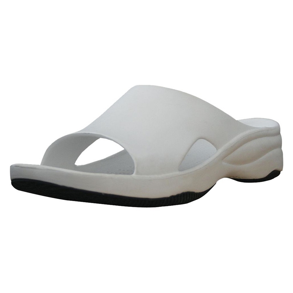 USADawgs White/Black Premium Womens Slide/Rubber Sole   7