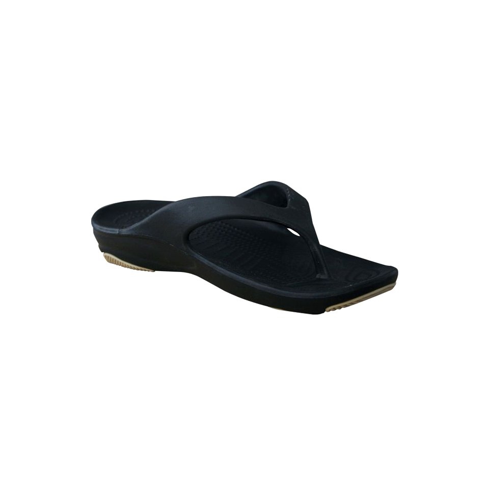 USADawgs Black / Tan Premium Womens Flip Flop   7