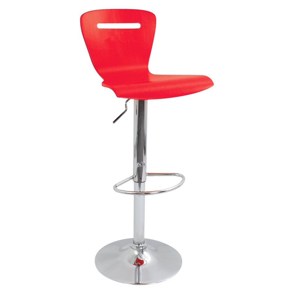 Barstool Lumisource H2 Bent Wood Barstool   Red