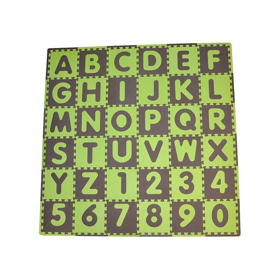 Tadpole Mat 36 Piece   ABC (Green/Brown)