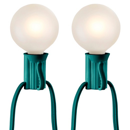 25ct Frosted Globe String Lights - Green string - Room Essentials : Target