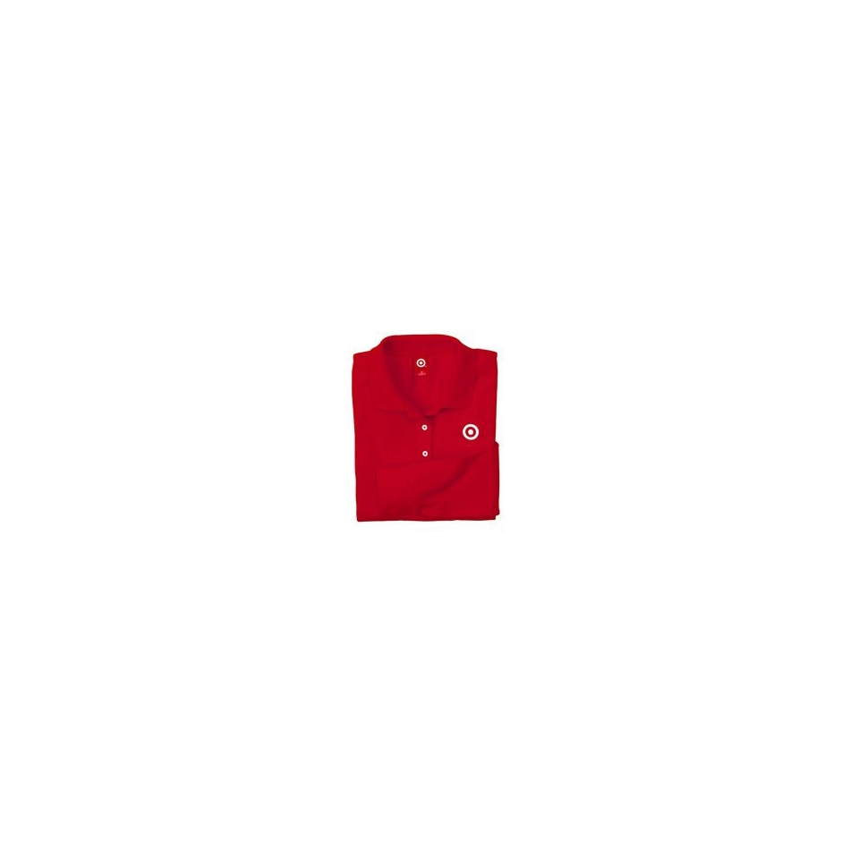 Red Womens L/S Bullseye Polo   Plus 2