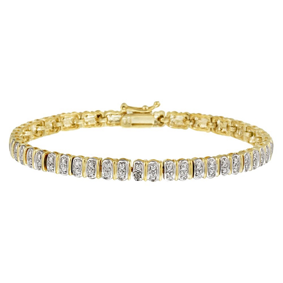 Eternity Bracelet   Gold ( 7.25 )