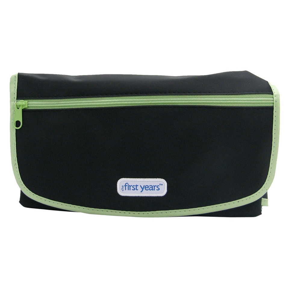 Deluxe Fold N Go Diapering Kit   Black/Green