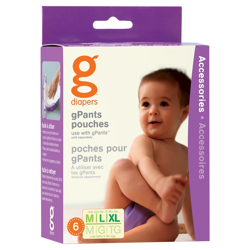 gDiapers gPants Pouch 6 Pack   Med/Large/XL