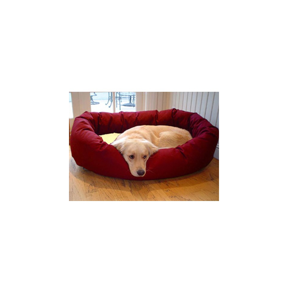 Majestic Pet Sherpa Bagel Bed   Burgundy (Medium)