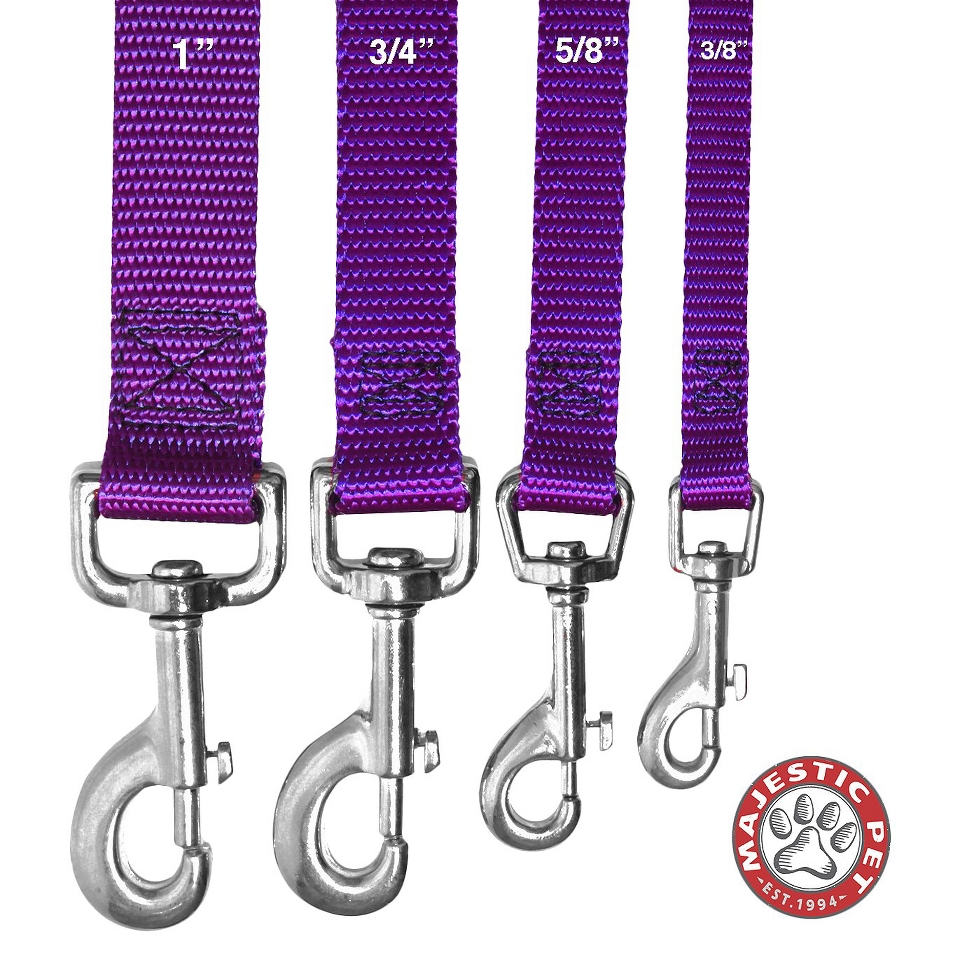 Majestic Pet Lead   Purple (3/8 X 6)