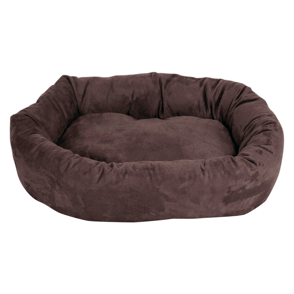 Majestic Pet Suede Bagel Bed   Chocolate (Medium)