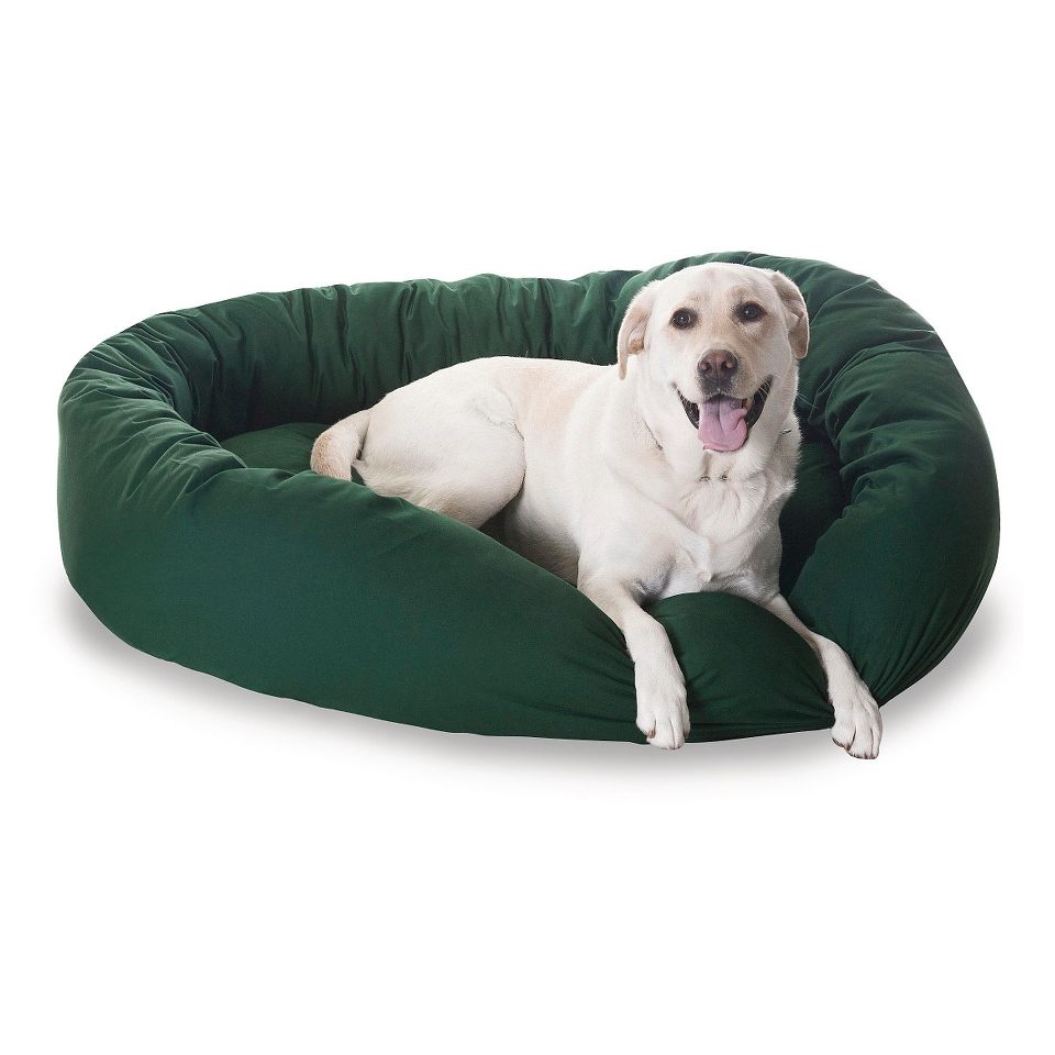 Majestic Pet Heavy Duty Denier Bagel Bed   Green (XLarge)