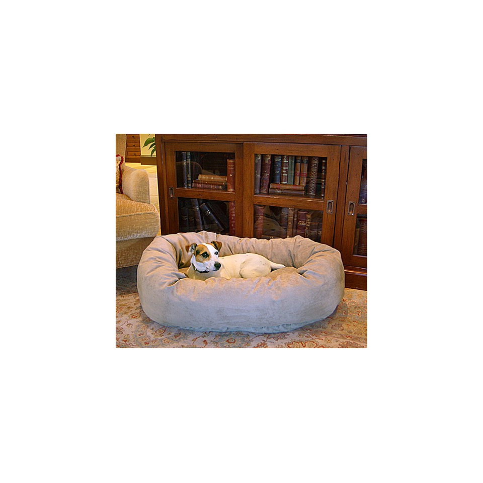 Majestic Pet Bagel Dog Pet Bed   Stone (Large   40)