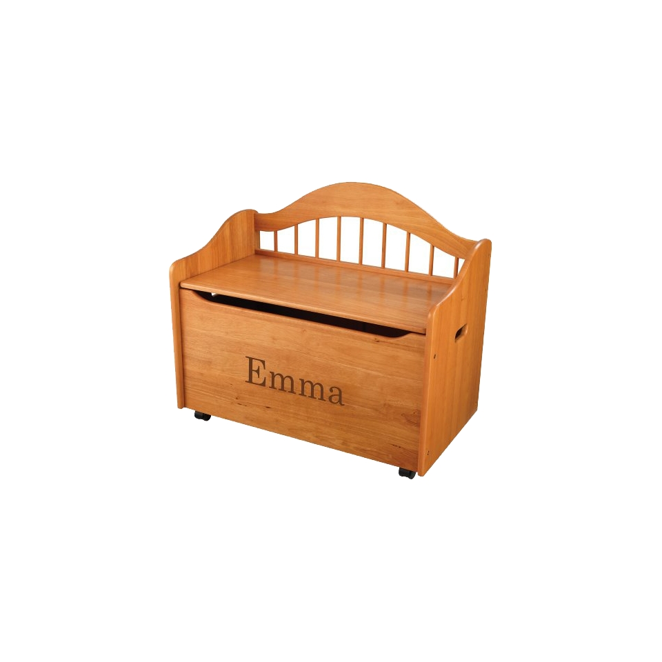 Kidkraft Limited Edition Personalised Honey Toy Box   Brown Emma