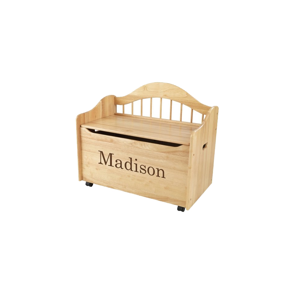 Kidkraft Limited Edition Personalised Natural Toy Box   Brown Madison