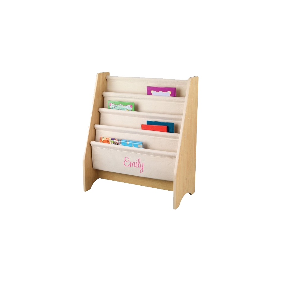 Kidkraft Kids Bookcase Kidkraft Natural Sling Bookshelf   Pink Emily