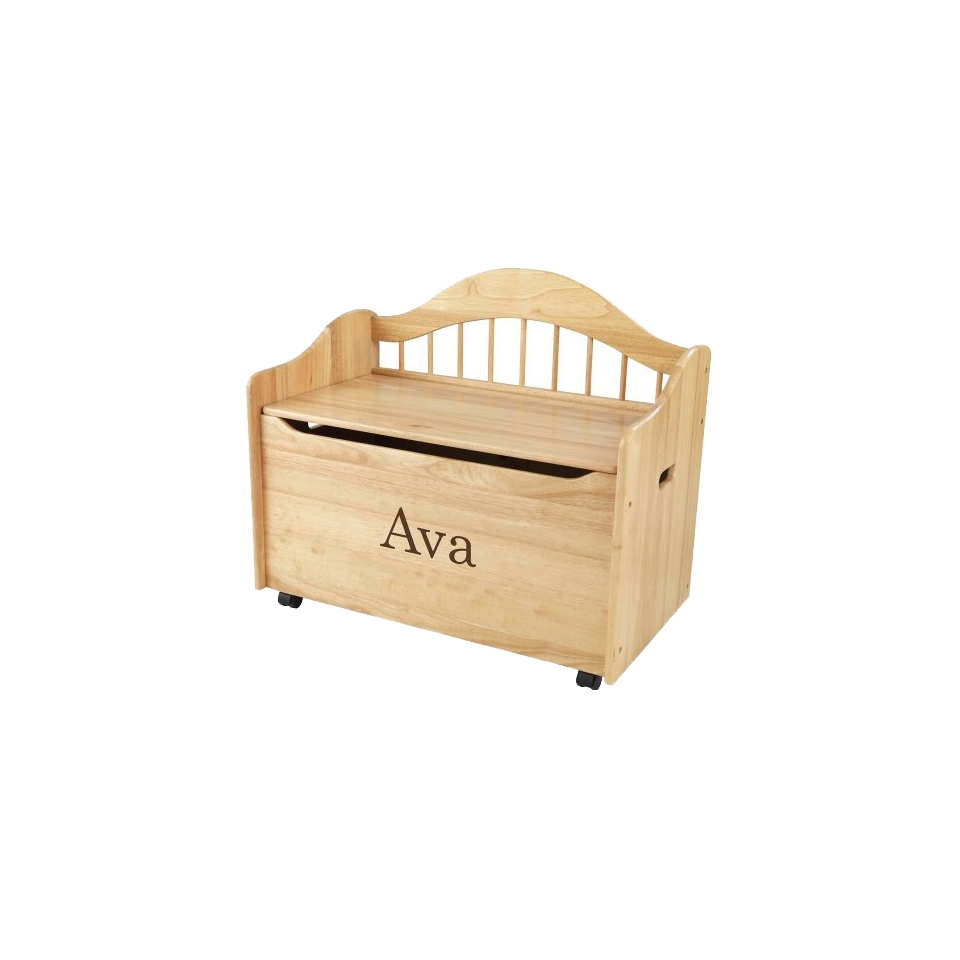 Kidkraft Limited Edition Personalised Natural Toy Box   Brown Ava