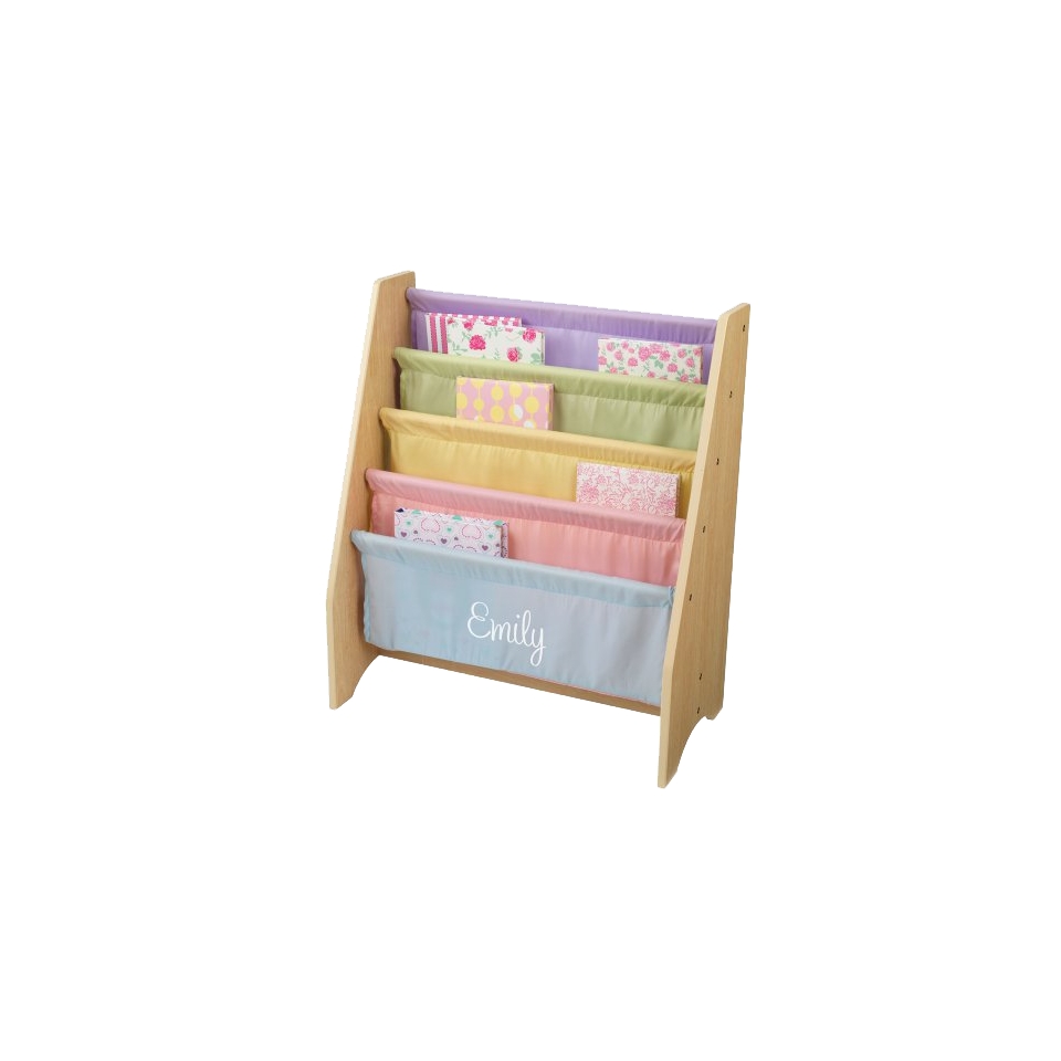 Kidkraft Kids Bookcase Kidkraft Pastel Sling Bookshelf   White Emily