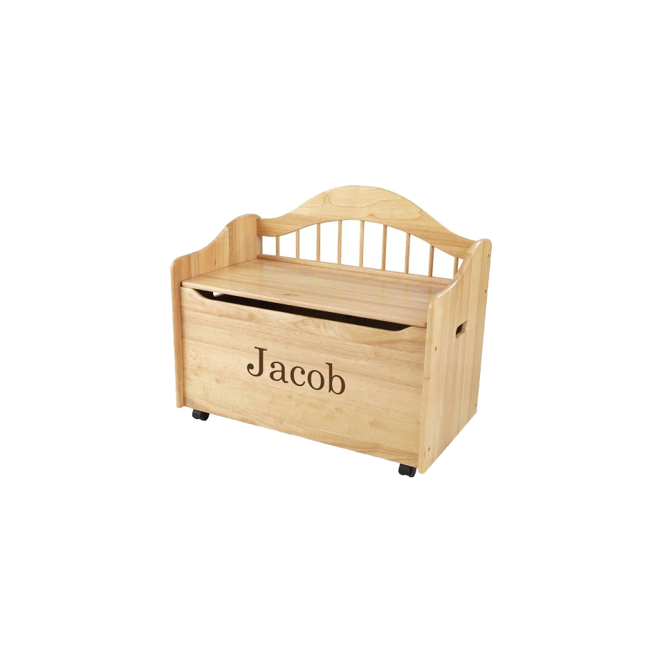 Kidkraft Limited Edition Personalised Natural Toy Box   Brown Jacob