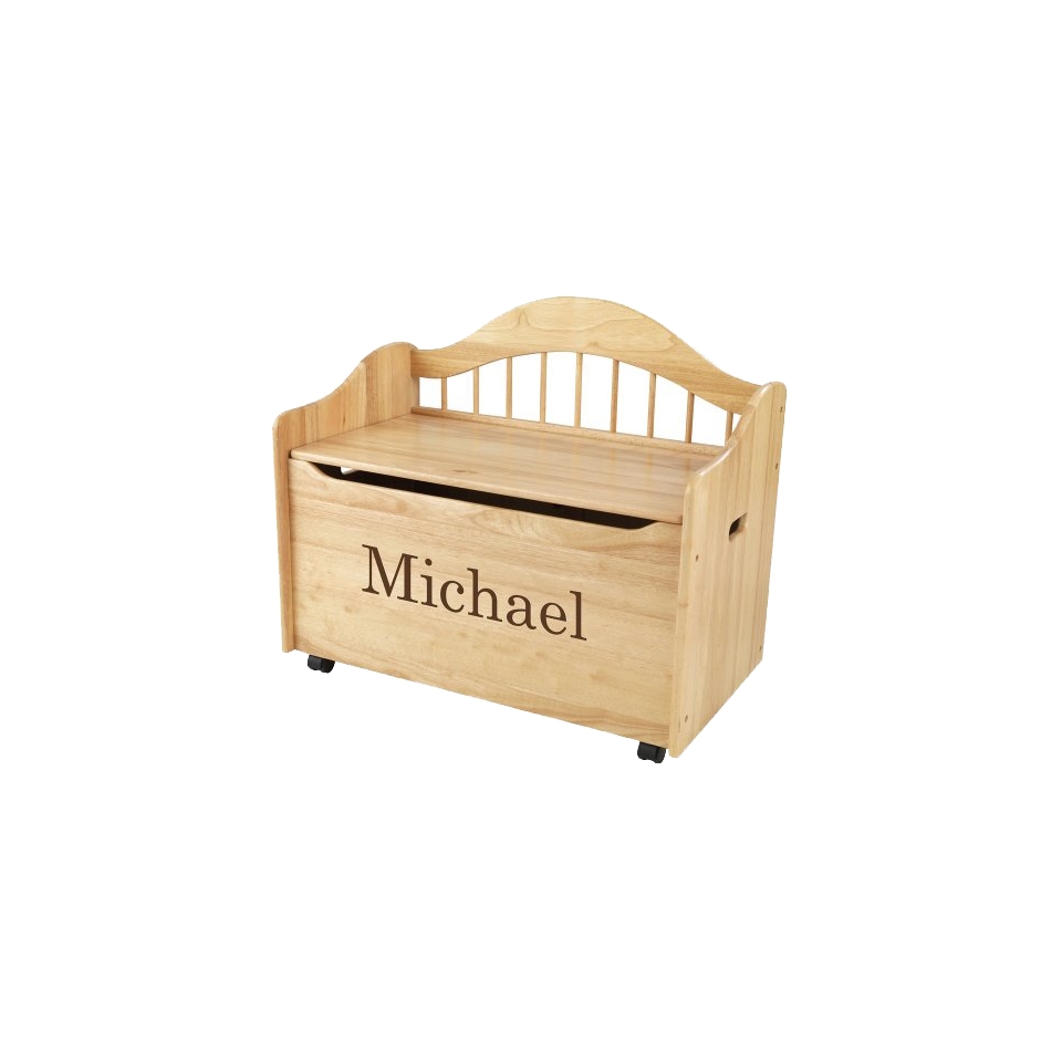 Kidkraft Limited Edition Personalised Natural Toy Box   Brown Michael