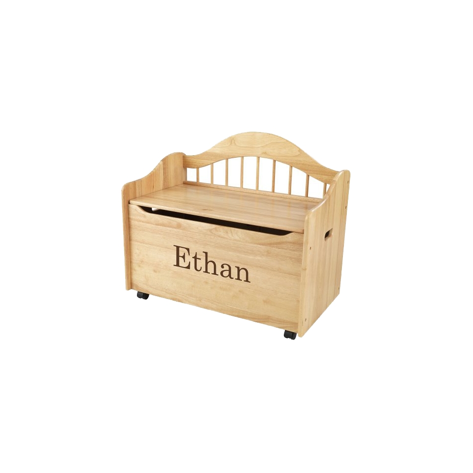 Kidkraft Limited Edition Personalised Natural Toy Box   Brown Ethan
