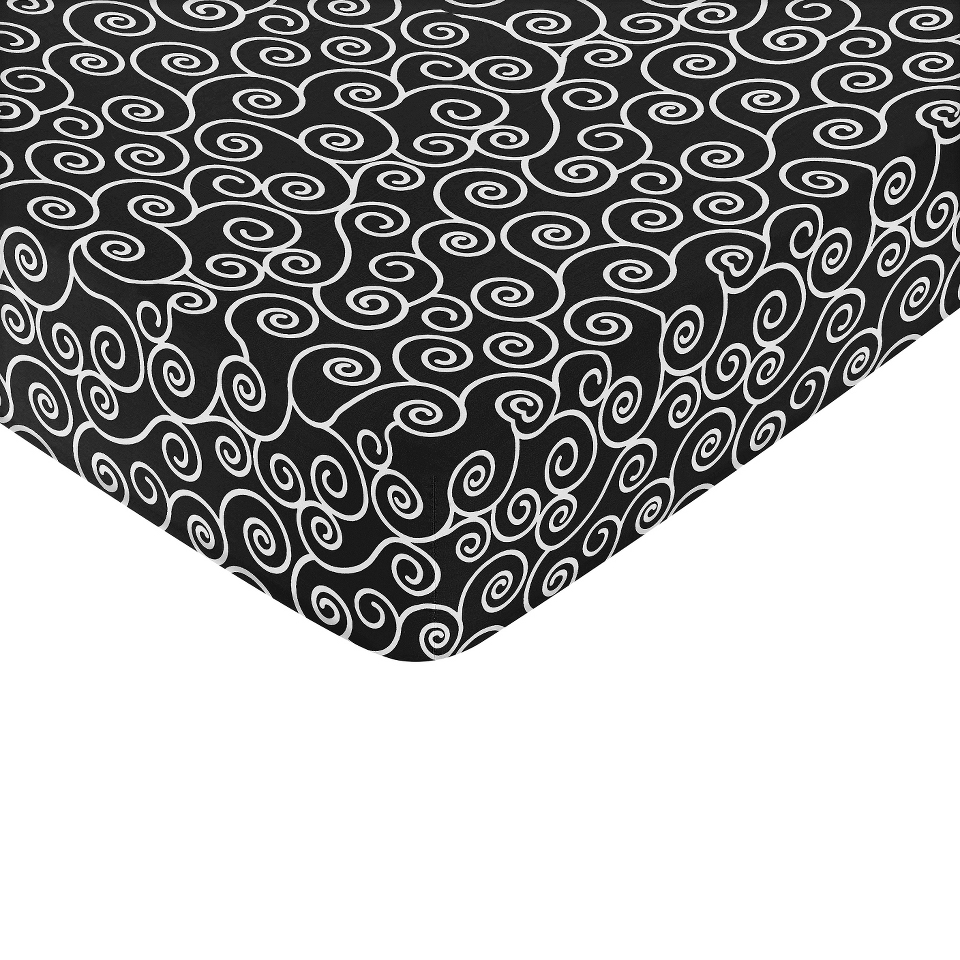 Madison Fitted Crib Sheet   Print