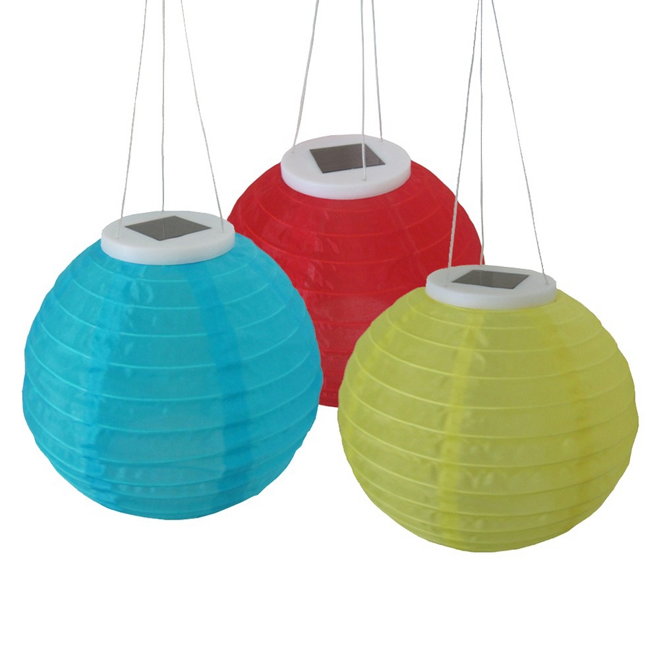 Chinese Solar Lanterns 3 pack