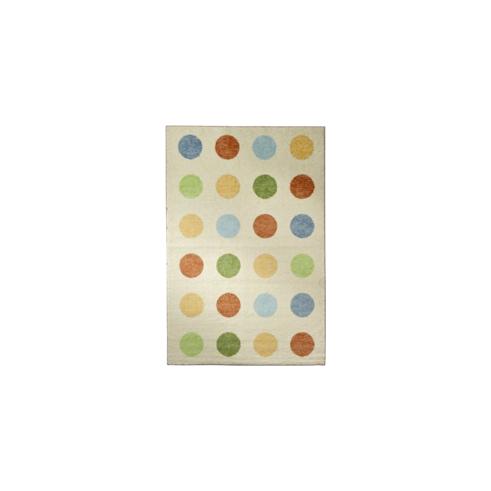 Creamy Ivory Rug with Multi Color Dots by Mohawk 40x60