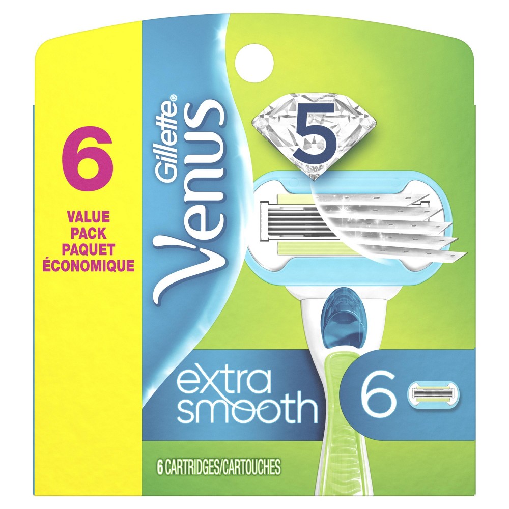 Venus Extra Smooth Womens Razor Blade Refills - 6ct