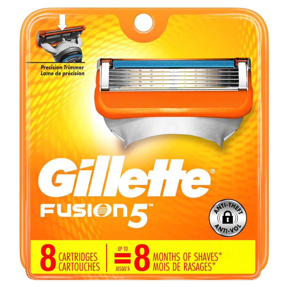 Gillette Fusion5 Mens Razor Blade Refills - 8ct