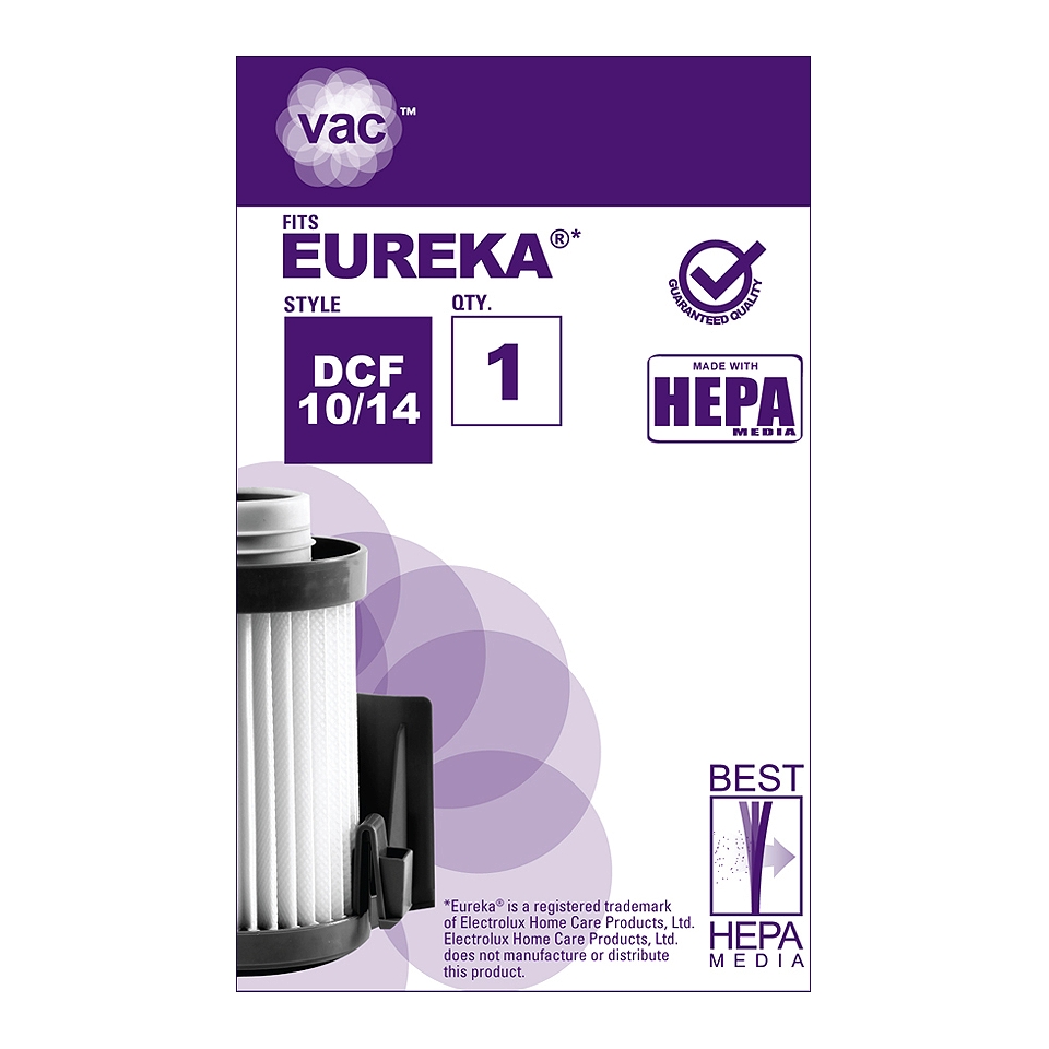 Eureka Type DCF 10/14 Vacuum Filter (1 Pack), AA41014