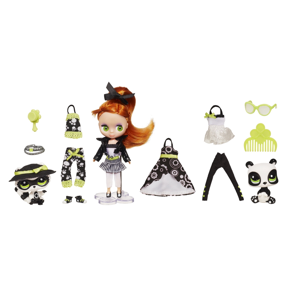 Blythe Loves Littlest Pet Shop Get Pretty Boutique Black & White 