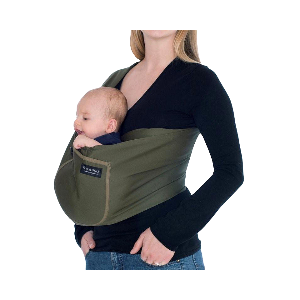 Karma Baby Organic Cotton Twill Sling Carrier   Green   Medium