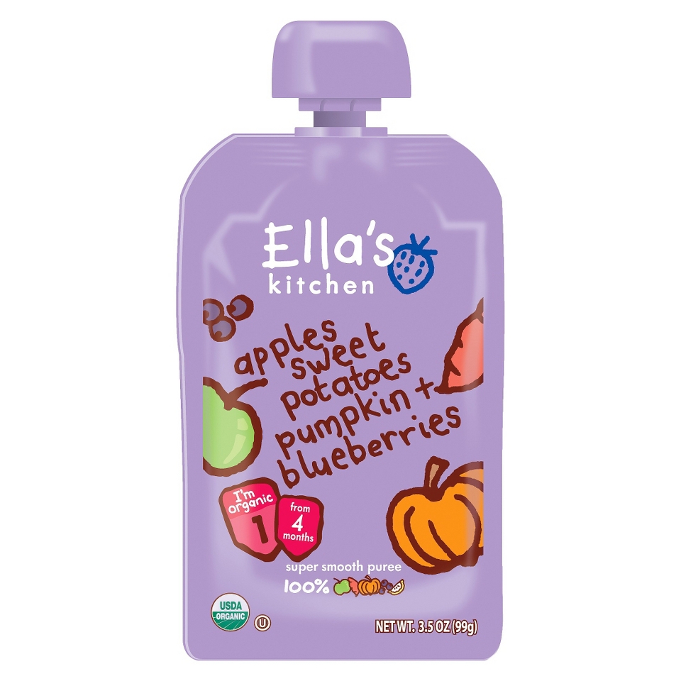 Ellas Kitchen Organic Baby Food Pouch   Apples, Sweet Potatoes, Pumpkin, &