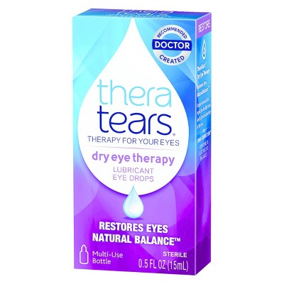 Thera Tears Lubricant Eye Drops 0.5 Fl Oz : Target