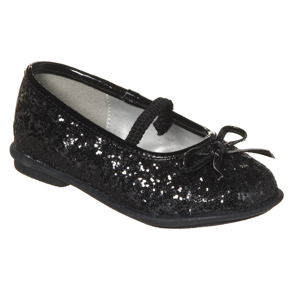 Toddler Girls Cherokee Jaray Glitter Ballerina   Black 7