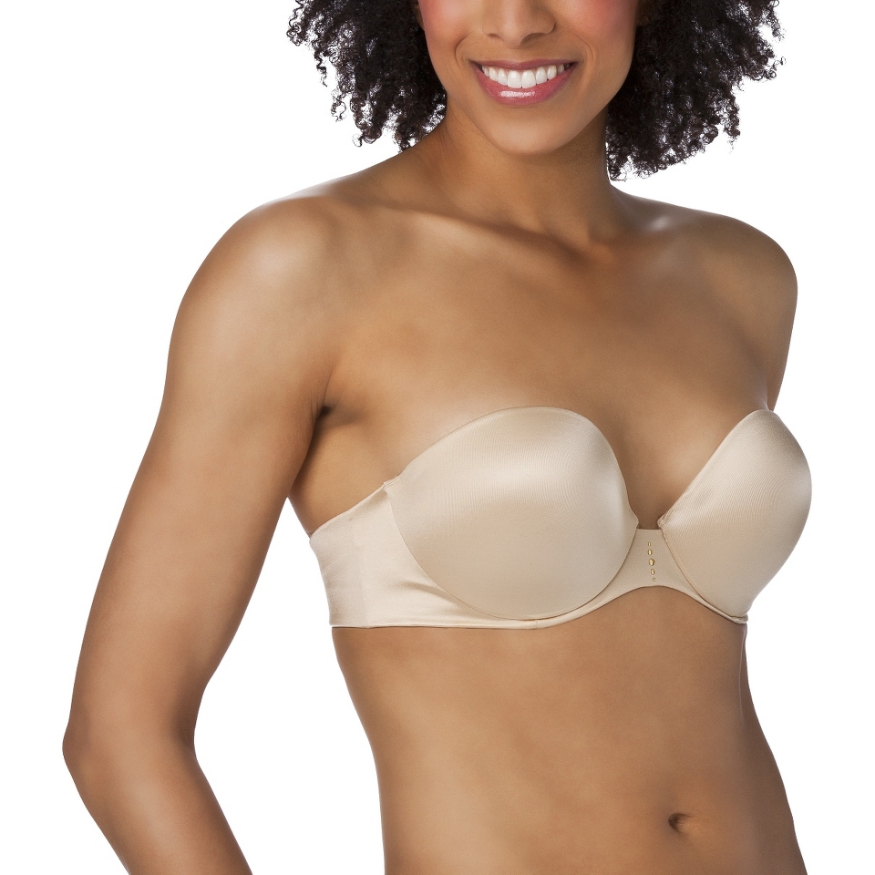 Self Expressions By Maidenform 2X Sexy Push Up Strapless Bra   Latte Lift 32A