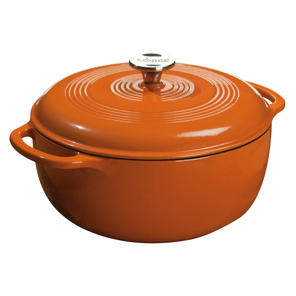 Lodge Color Enamel Dutch Oven   Pumpkin (6qt)