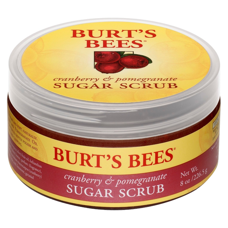 Burts Bees Cranberry & Pomegranate Sugar Scrub   8 oz