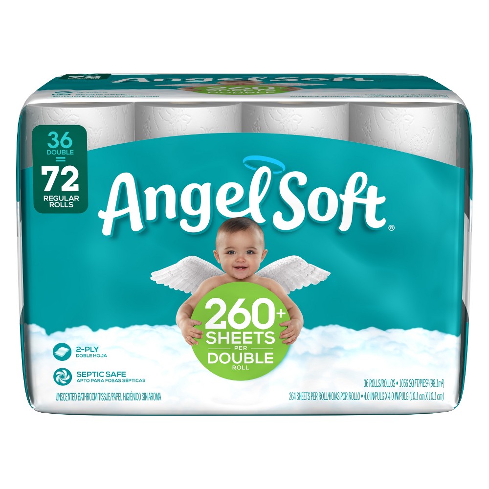 UPC 030400773662 product image for Angel Soft Toilet Paper 36 Double Rolls | upcitemdb.com