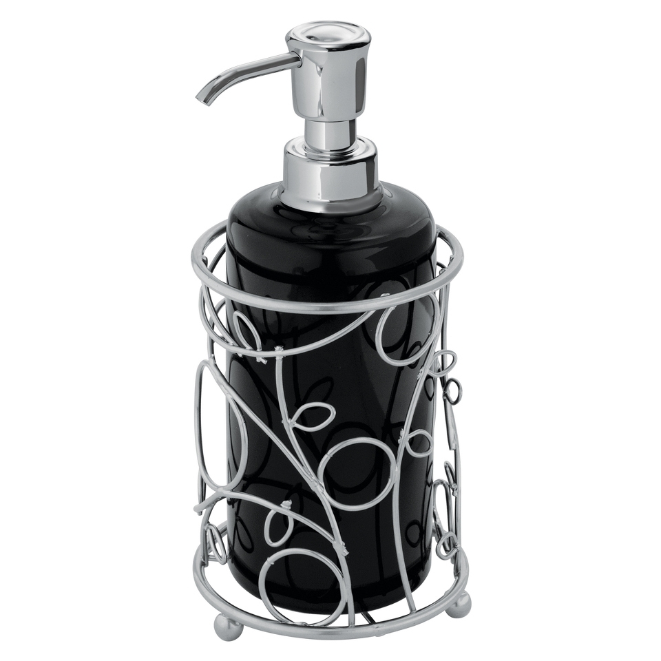 InterDesign Twigz Soap Pump   Black/Silver