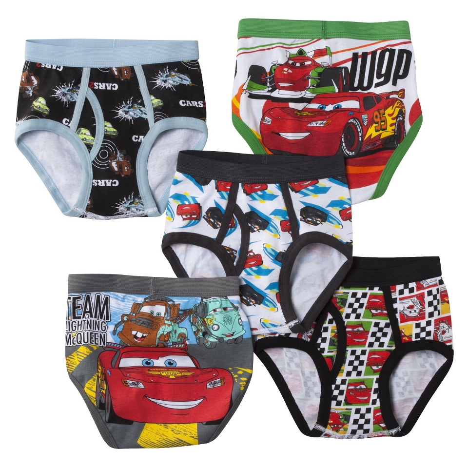 Disney Pixar Cars 2 Boys 5 Pack Brief Set   Assorted 4