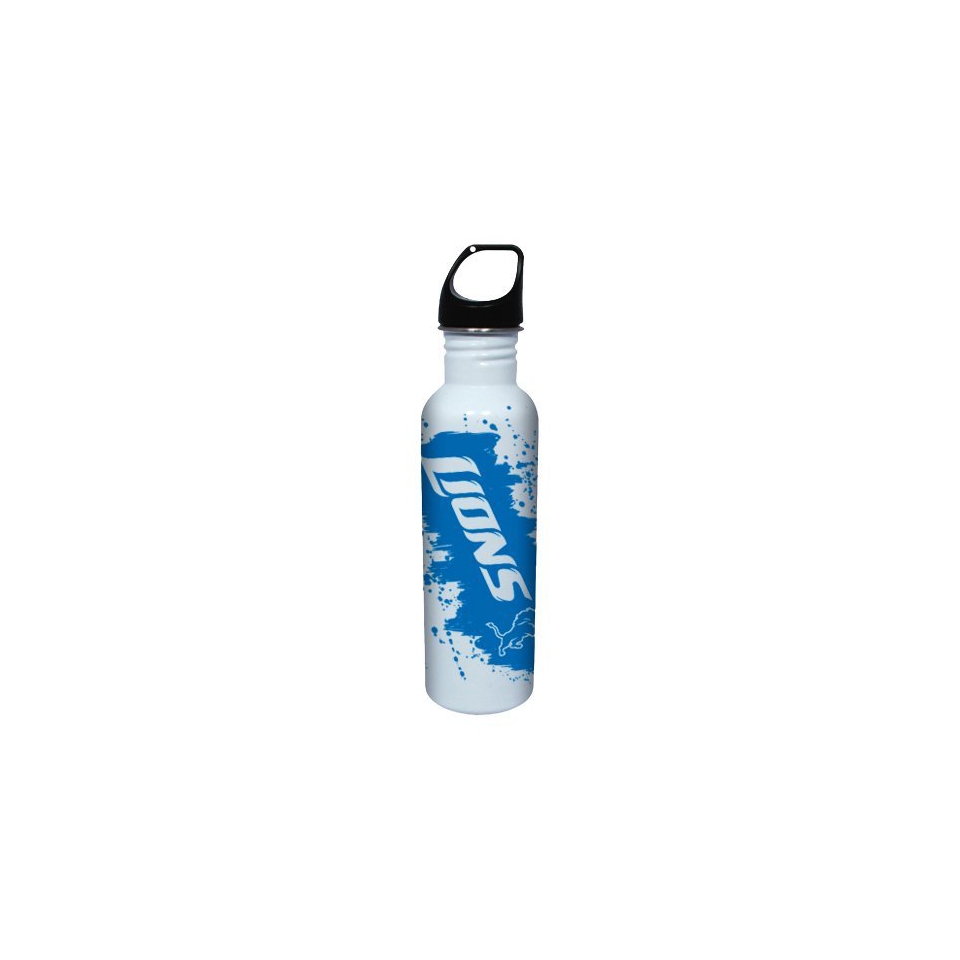 NFL Detroit Lions Water Bottle   White (26 oz.)